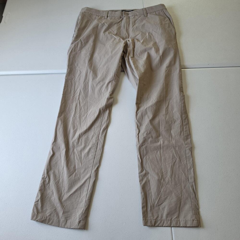 Vineyard Vines On The Go Pants Mens 35x32 Beige Stretch Chino Casual Travel